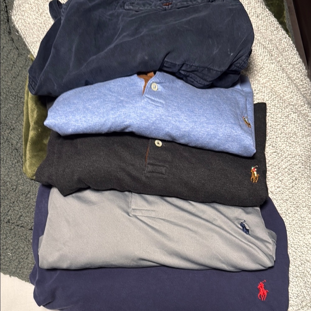 Polo by Ralph Lauren Blue Polo Shirt Soft Cotton Casual